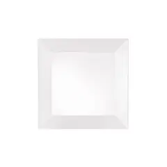 STAR FINE PORCELAIN - SET DE 6 PLATOS BAJOS CUADRADOS BLANCOS 21,5 CM STAR