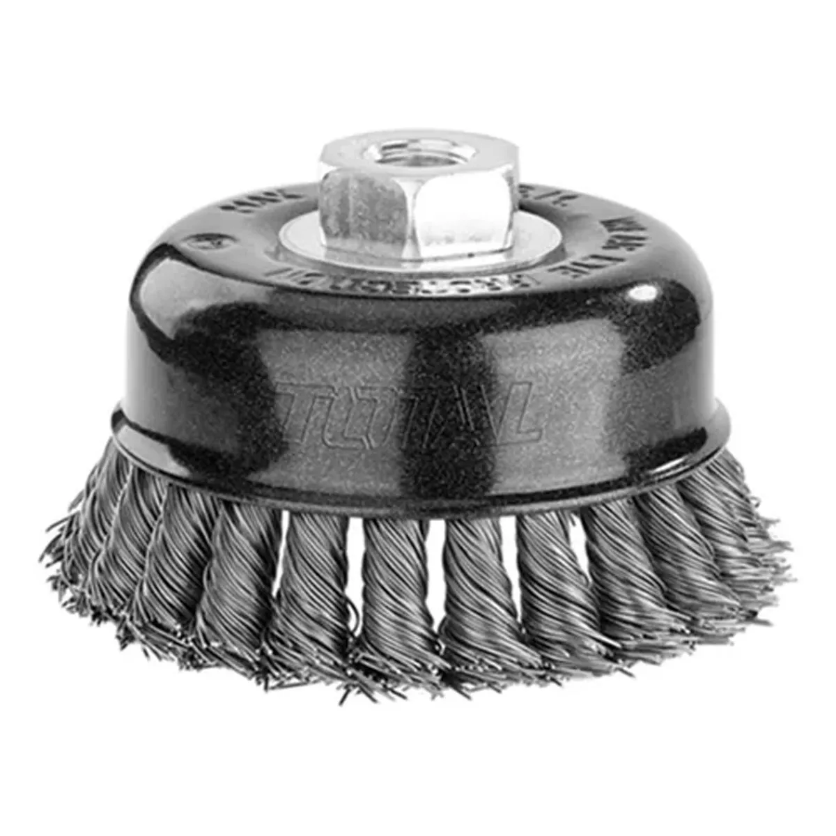 Escobilla Copa Trenzada Torcida 100mm Esmeril Total Tac32045, marca TOTAL TOOLS - Foto Principal