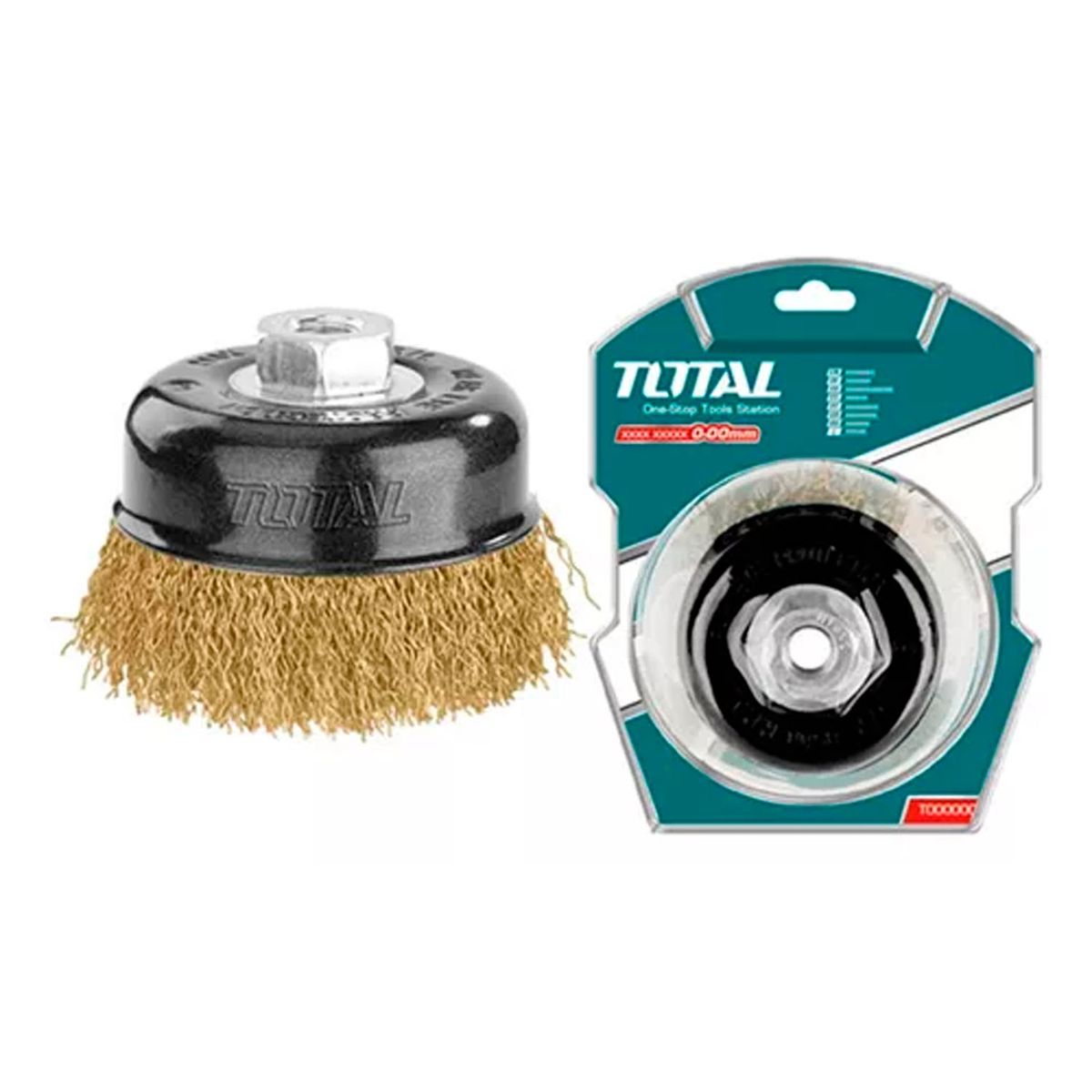 TOTAL TOOLS - Escobilla De Copa Rizada 75mm Esmeril Total Tac31035