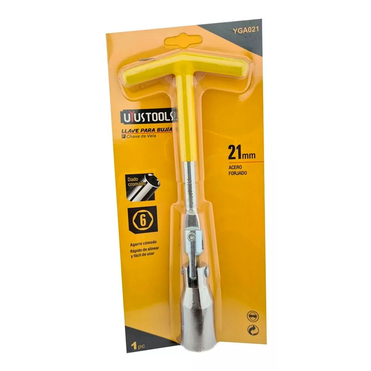 GENERICO - Llave Saca Bujia 21mm Uyustools