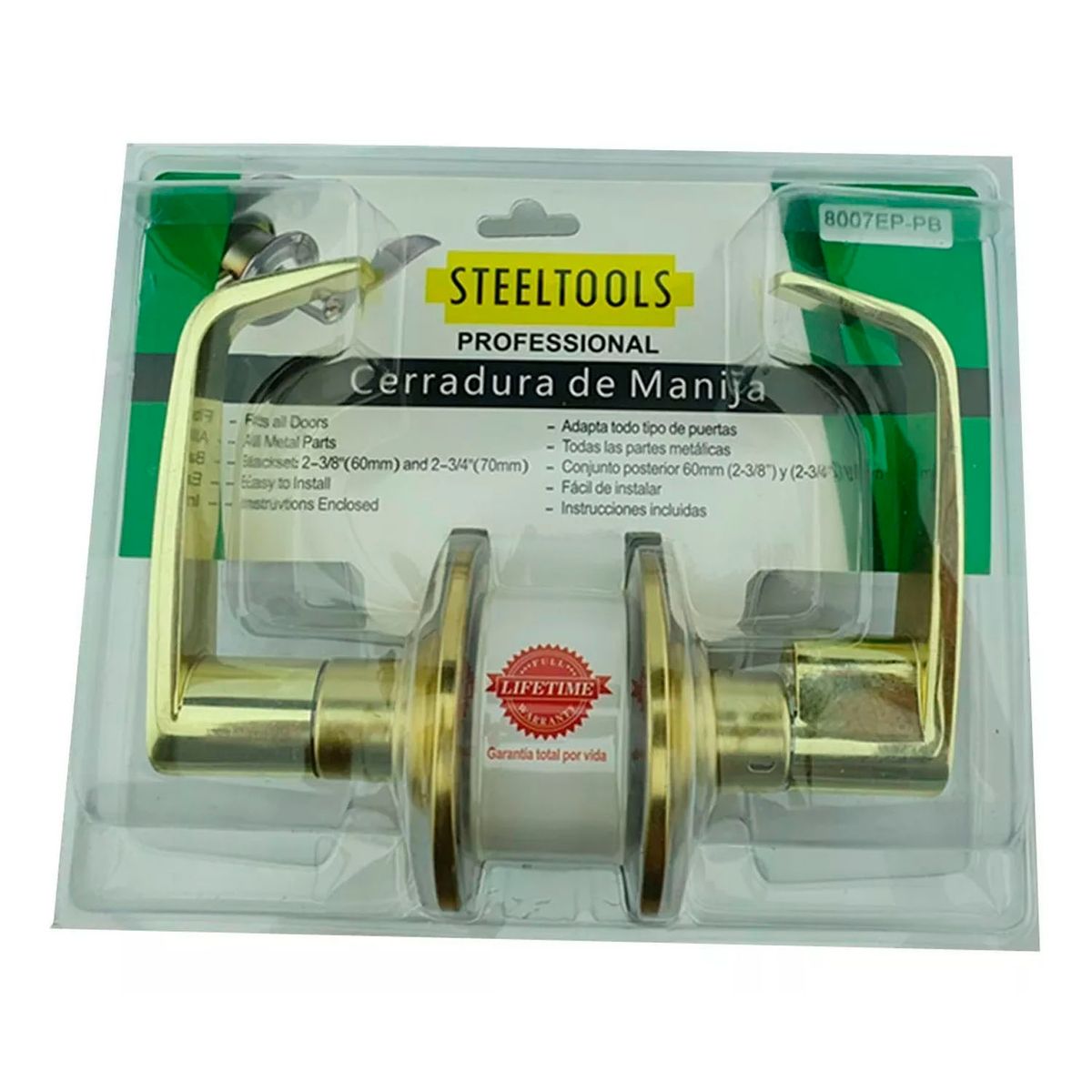 GENERICO - Chapa Tubular Dormitorio-oficina 8007sn8007pb Steeltools.