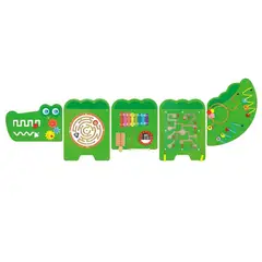 JUGUETON - Juego Pared Madera Diseño Cocodrilo