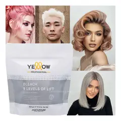 ALFAPARF MILANO - Decolorante profesional Yellow con aclaracion de hasta 9 tonos 500g