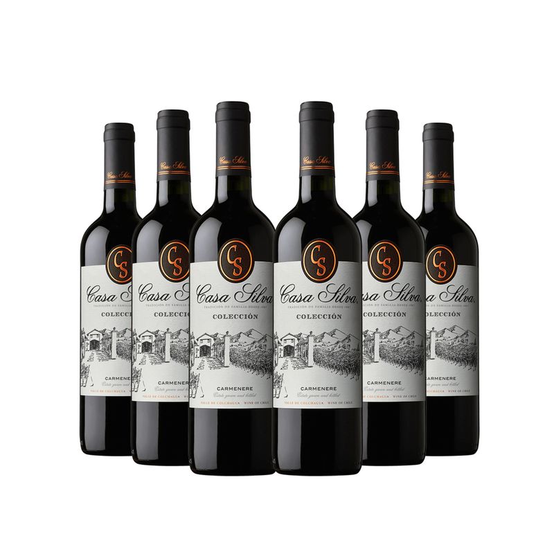 CASA SILVA - 6 Vinos Casa Silva Coleccion Carmenere