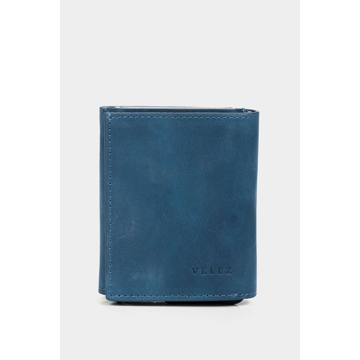VELEZ - Vélez Porta Documentos De Cuero Tecnológico Azul Oscuro