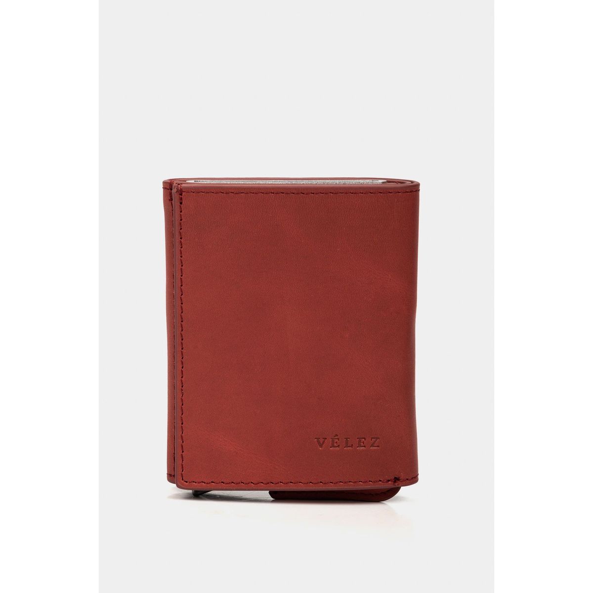 VELEZ - Vélez Porta Documentos De Cuero Tecnológico Vinotinto