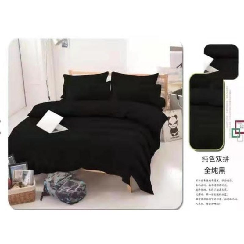 ANGELES DEL HOGAR - Juego De Sabanas King + 2 Fundas D Almohadas Negro