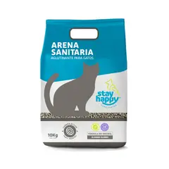 GENERICO - Arena Sanitaria Aglutinante Carbon Activo Stay Happy 10 kg.
