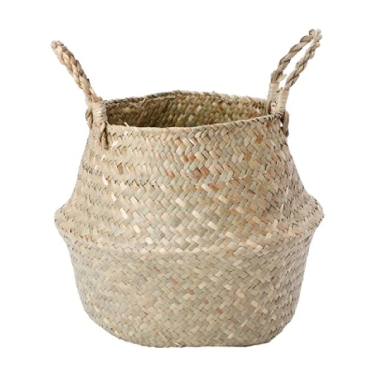 OEM - Macetero Cesto Canasto Maceta De Mimbre Tejida Plegable