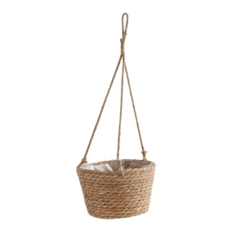 OEM - Maceta Colgante Macetero Colgante De Mimbre Tejido Cesta