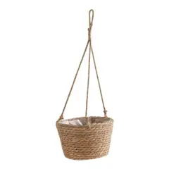OEM - Maceta Colgante Macetero Colgante De Mimbre Tejido Cesta