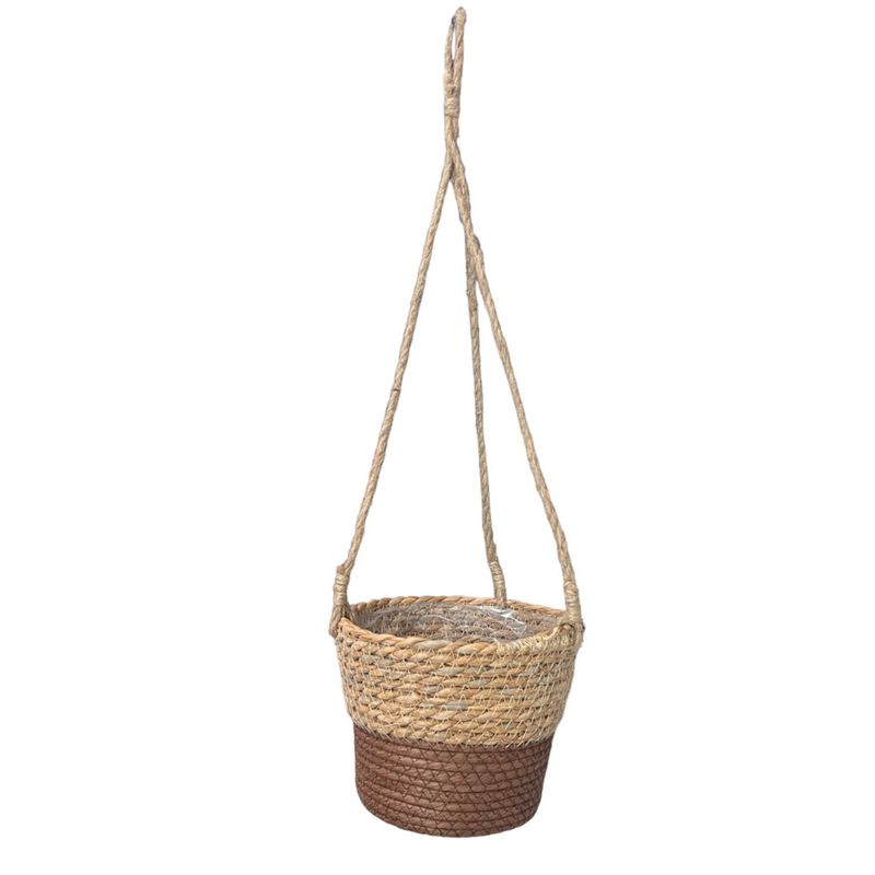 OEM - Maceta Colgante Macetero Colgante De Mimbre Tejido Cesta M
