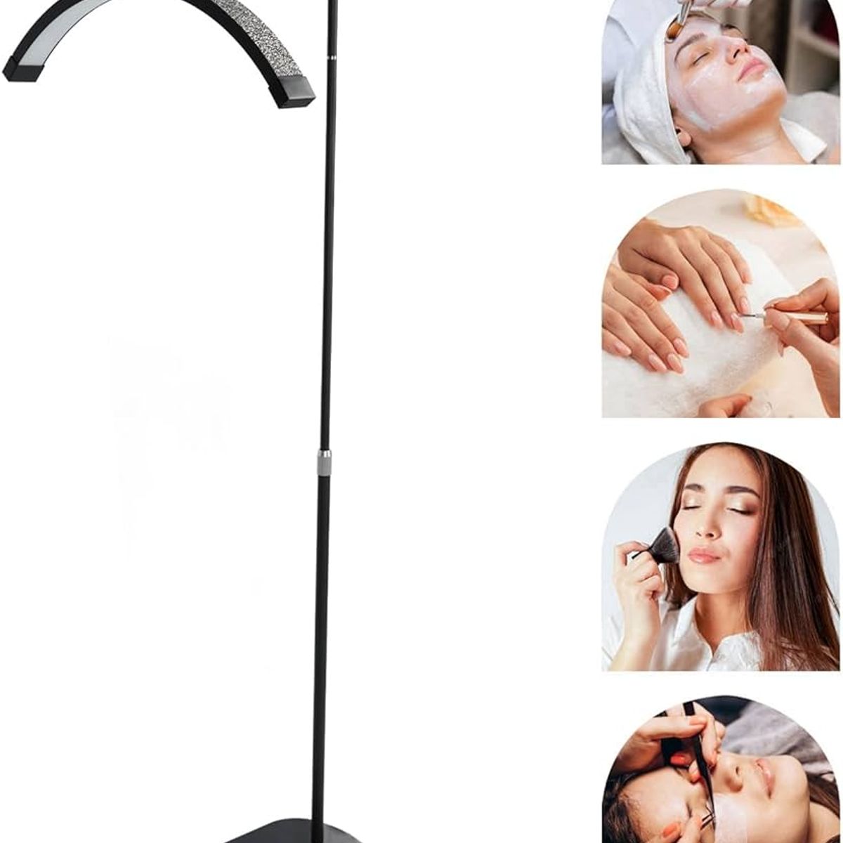 ACTUAL - Lampara Media Luna Led Peluqueria Pestanas Tatuajes Maquillaje