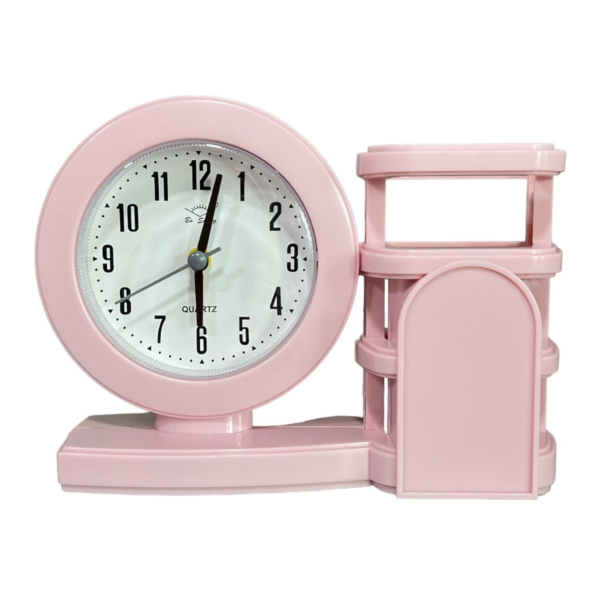 GENERICO - Reloj Despertador Reloj De Mesa Decorativo Con Porta Lapiz R