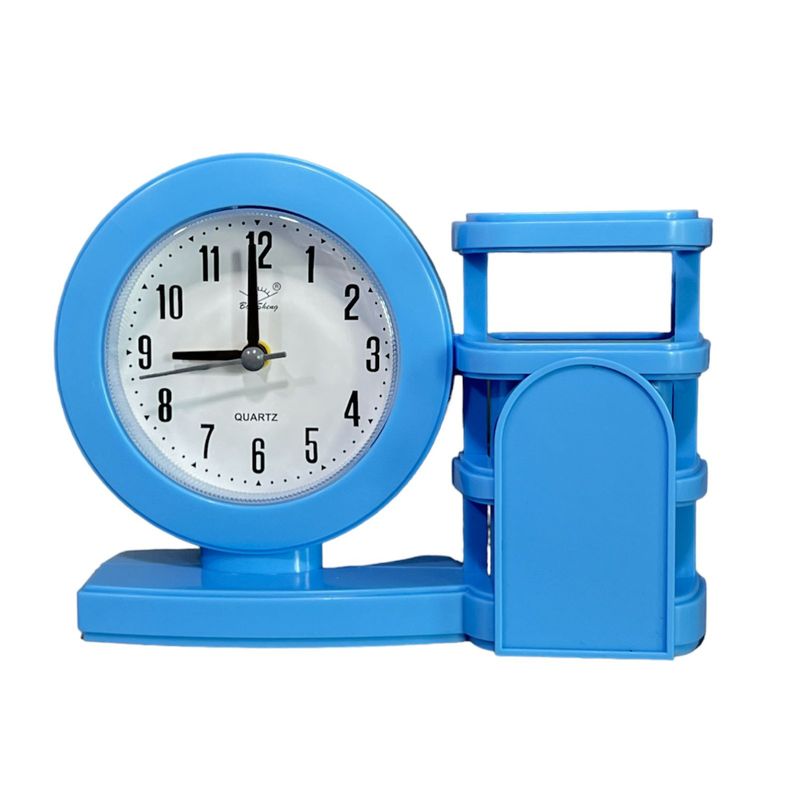 GENERICO - Reloj Despertador Reloj De Mesa Decorativo Con Porta Lapiz A