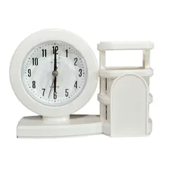 GENERICO - Reloj Despertador Reloj De Mesa Decorativo Con Porta Lapiz B