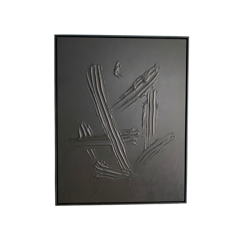 GENERICO - Cuadro decorativo negro 90x70