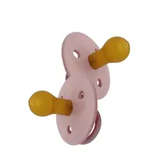 MININOR - Chupetes Rosado Látex 6m+ 2 uns