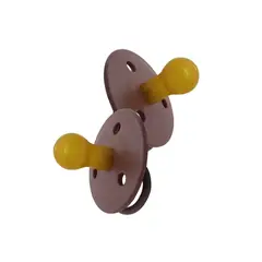 MININOR - Chupetes Burdeo Látex 6m+ 2 uns