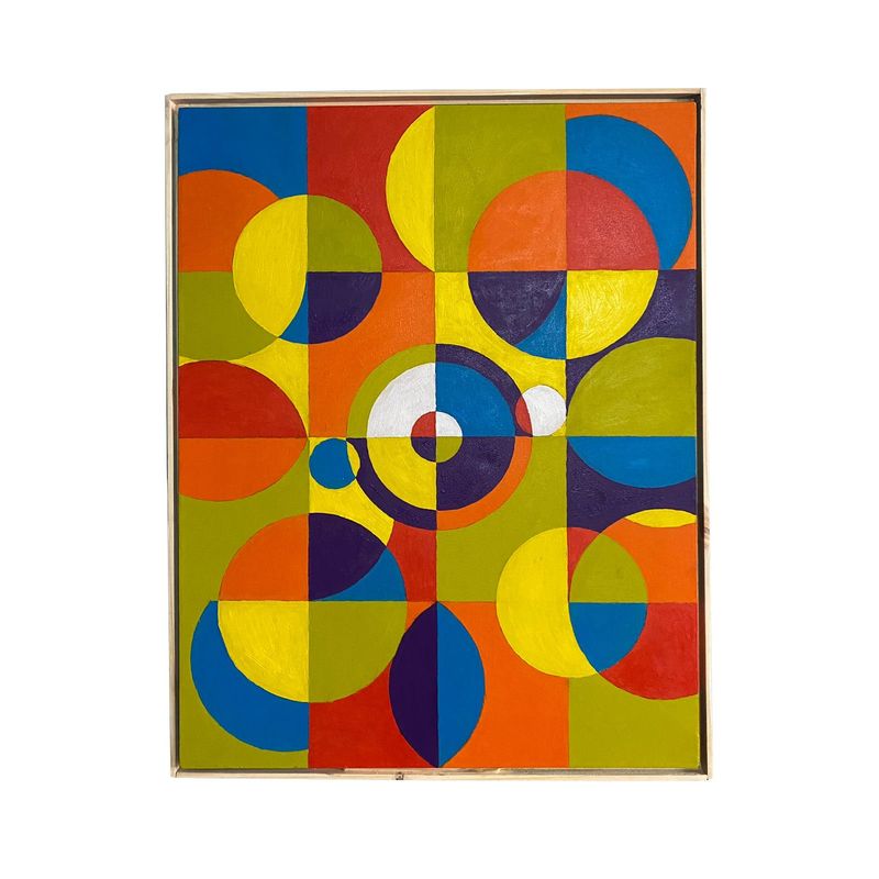 GENERICO - Cuadro decorativo de estilo arte cinético II 90x70