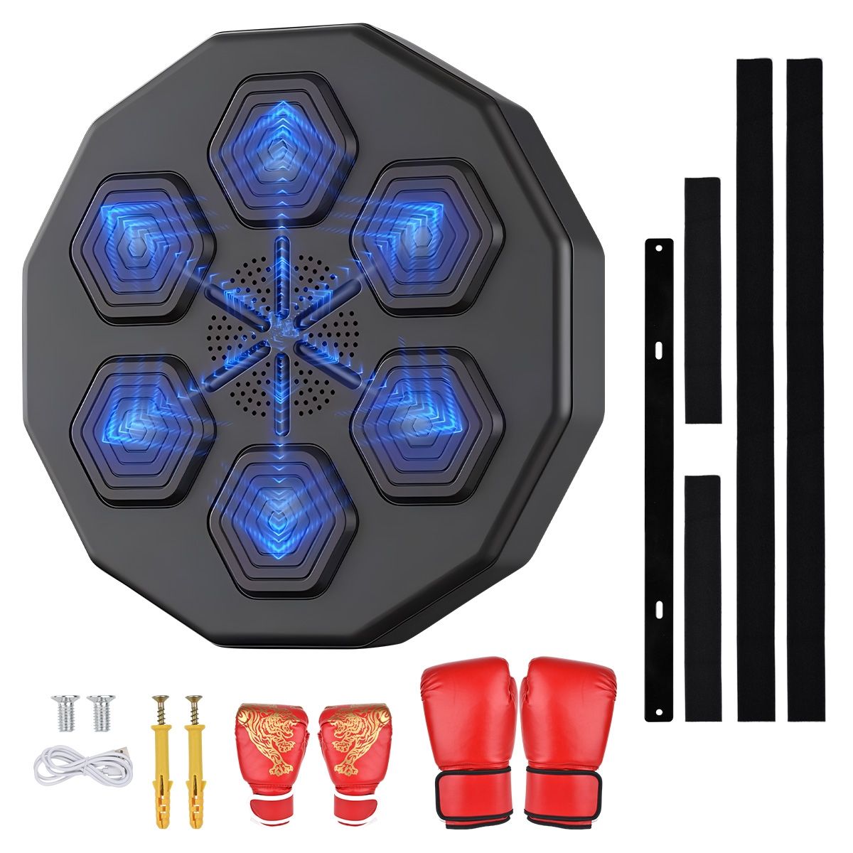 KOKILA - Máquina de boxeo con música Bluetooth para adultos y niños