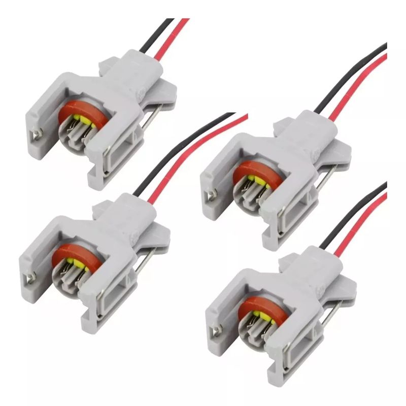 KUANGYE - Pack 4 Enchufes Inyector Para Ssanyong hyundai jmc greatwall