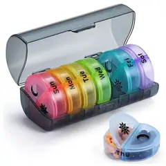 COREJOY - Organizador De Pastillas Portátil Pastillero Semanal