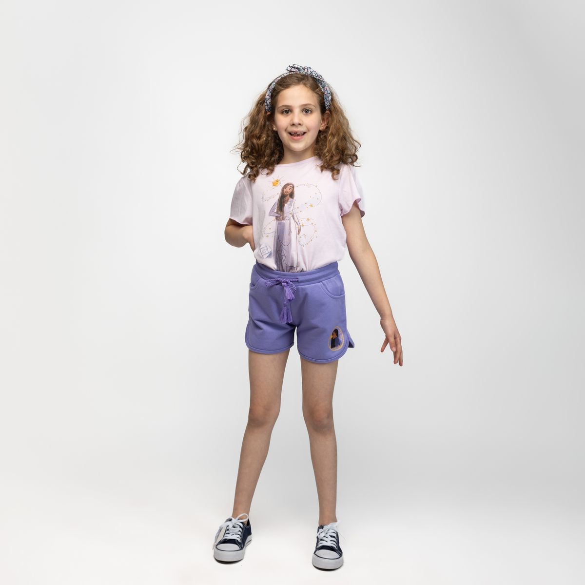 DISNEY - Short Niña Wish Asha Morado Disney