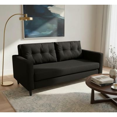 Imagen 2 del producto Sofá 3 Cuerpos Paris - Negro Repelente a Líquidos