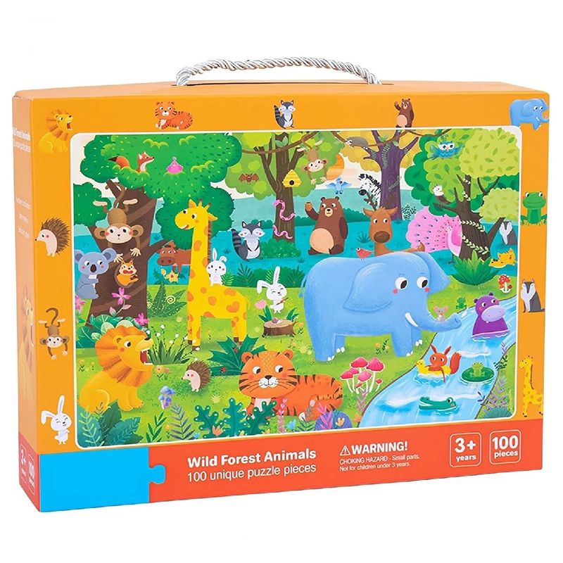 GENERICO - Puzzle Rompecabezas Didáctico para niños 100 pcs Animales