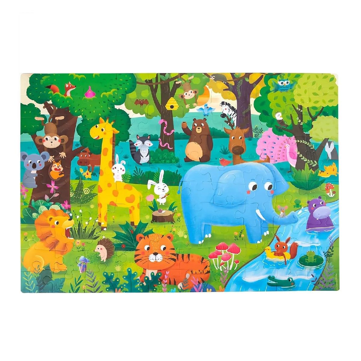 GENERICO - Puzzle Rompecabezas Didáctico para niños 100 pcs Animales