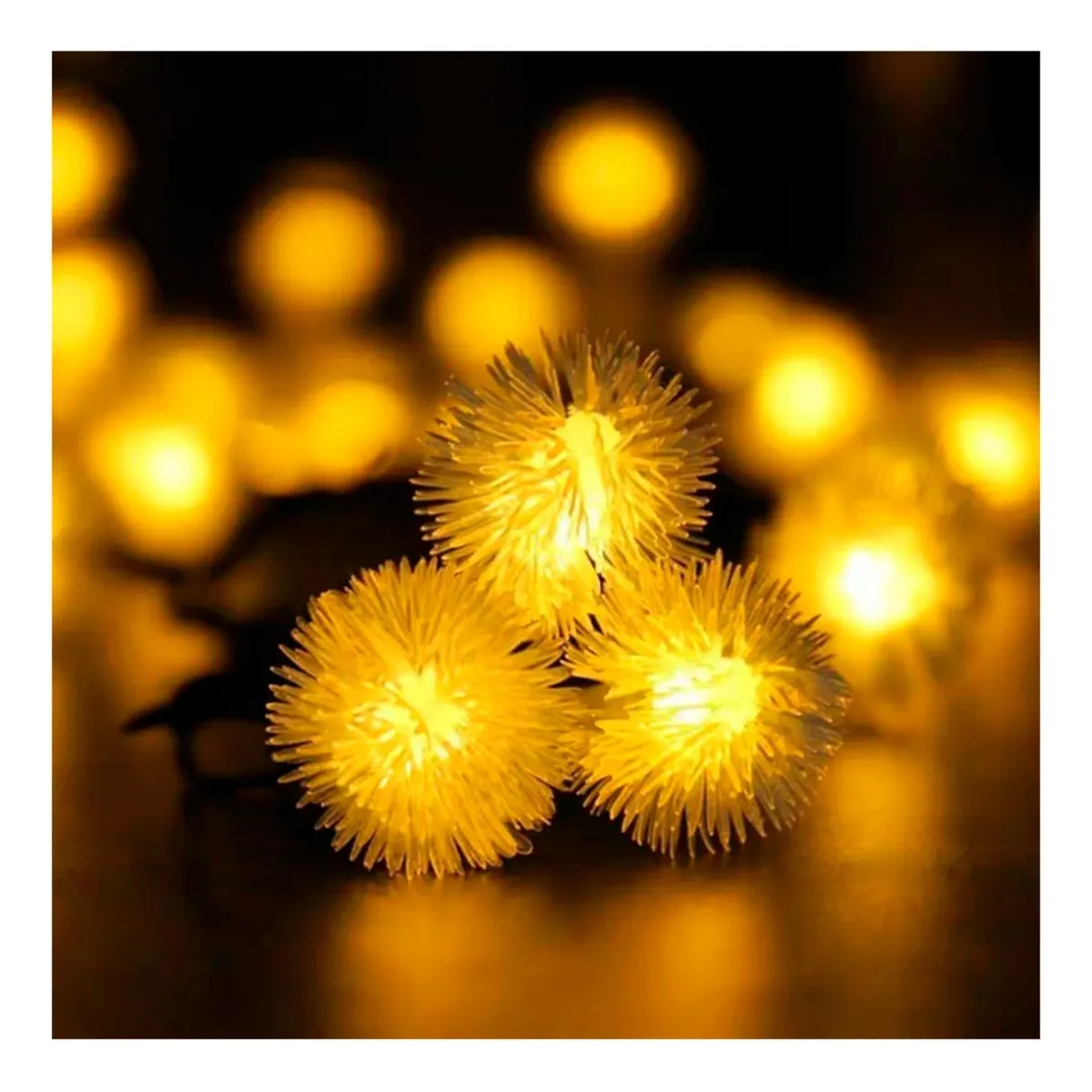 GENERICO - Guirnalda De Luces Led Solares Navidad Modelo Copo De Nieve