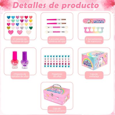 Imagen 2 del producto Juego maquillaje set Unicornio para niños