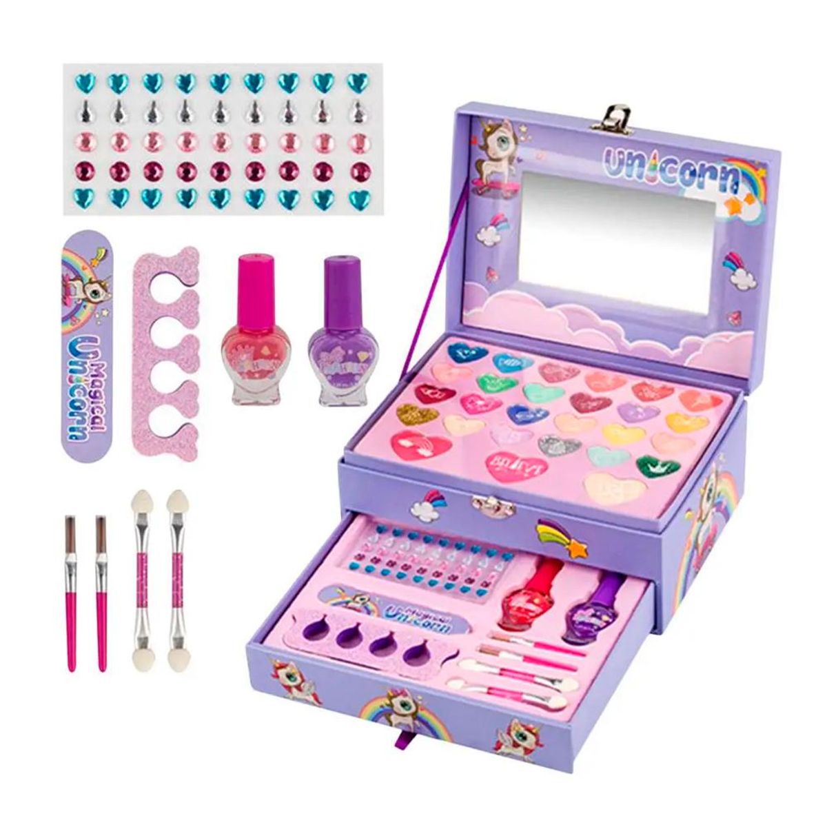 DETODOYMAS - Juego maquillaje set Unicornio para niños DETODOYMAS