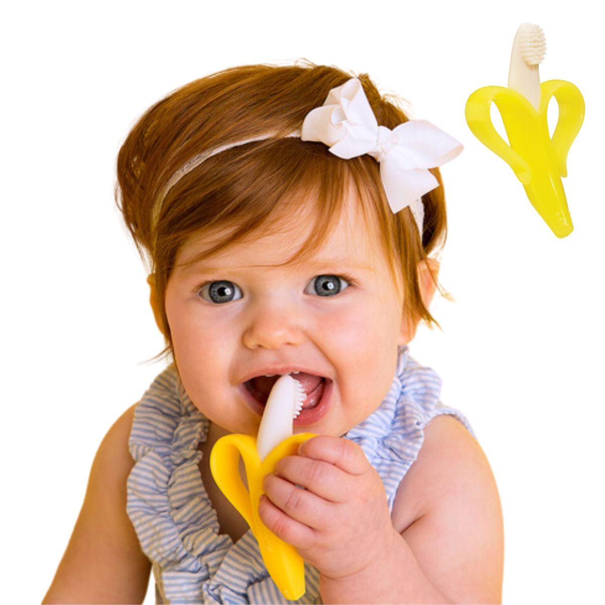 GENERICO - Mordedor Silicona Bebes Con Cepillo De Dientes Y Encías Bebé