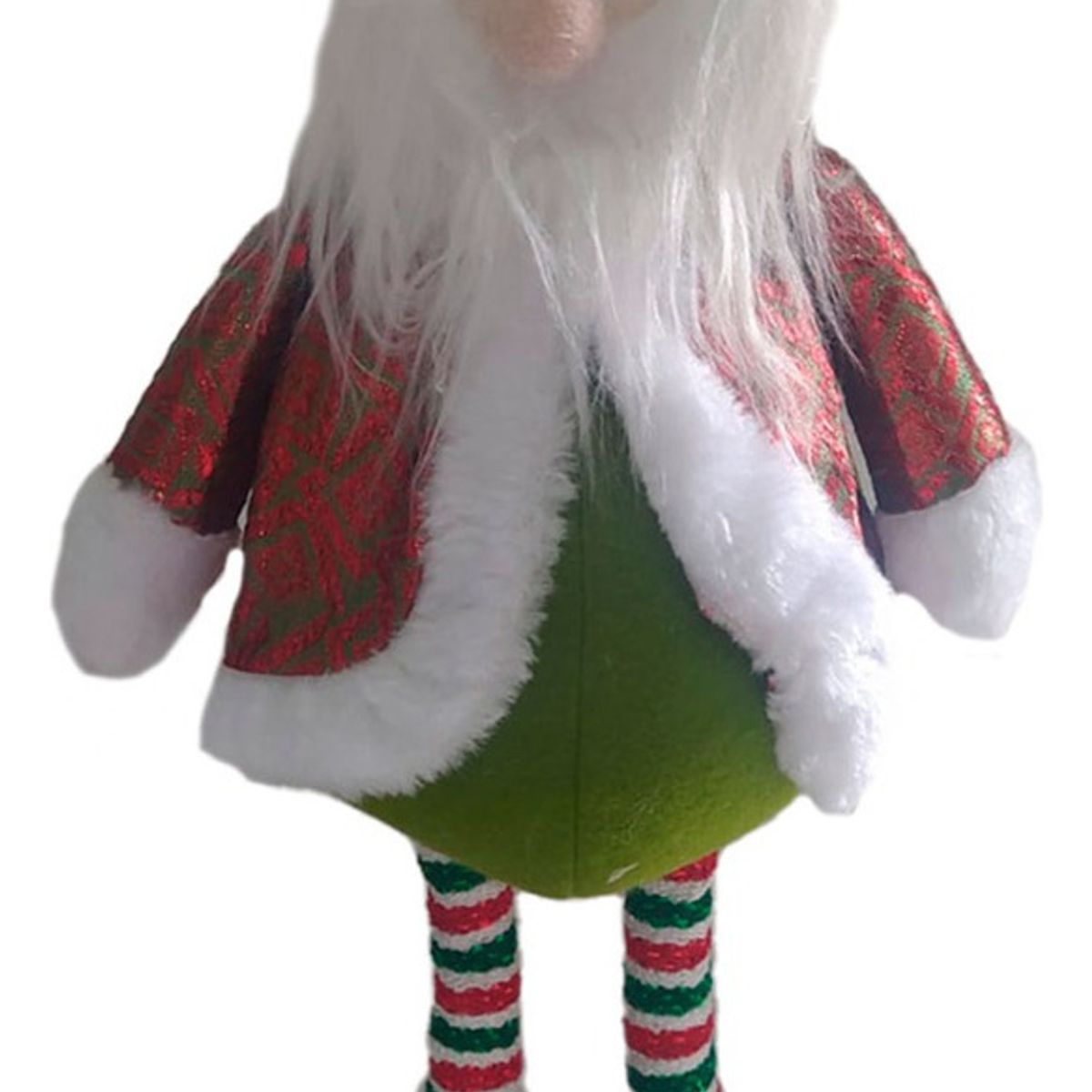 GENERICO - Muñeco Viejito Pascuero Patas Largas Navideño Verde