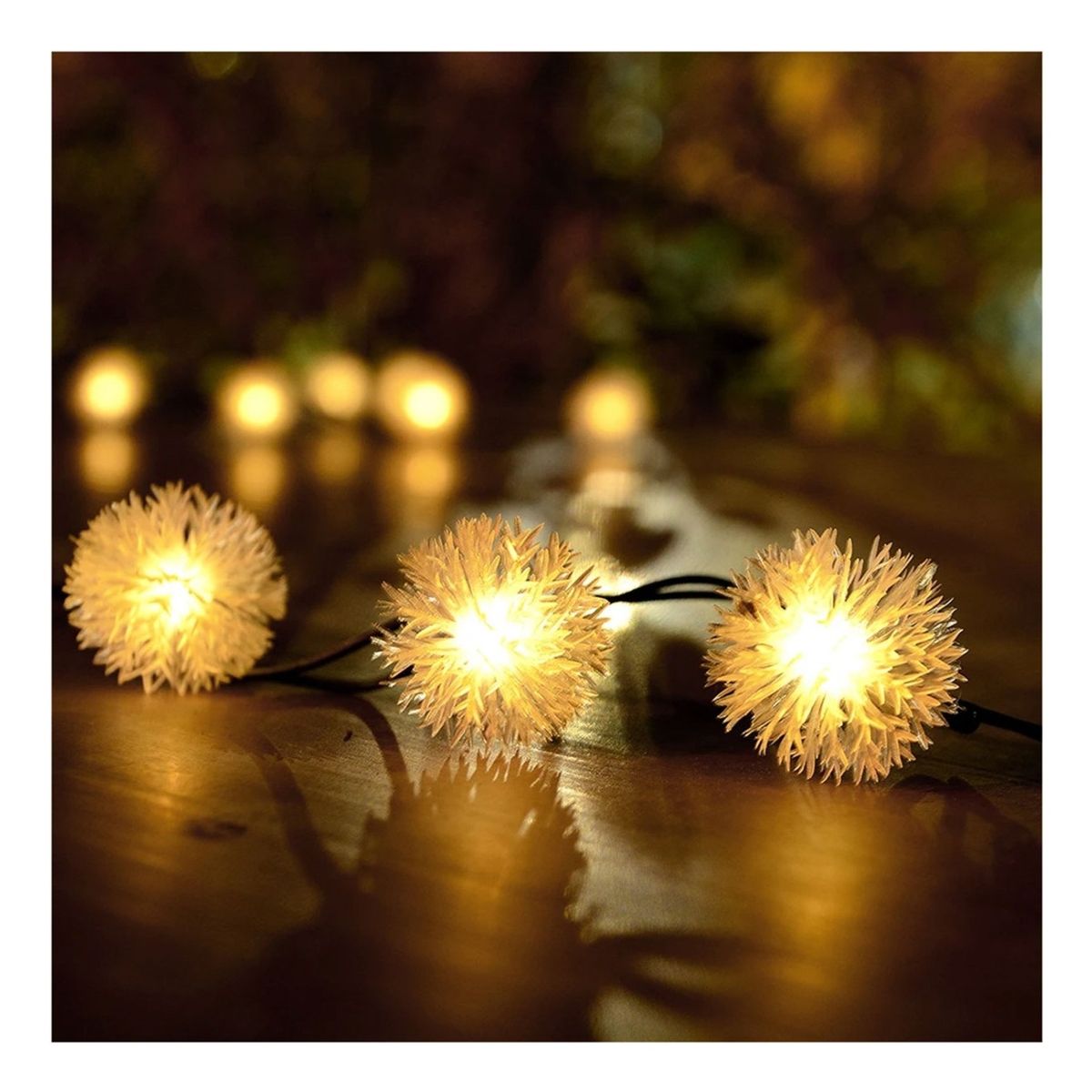 GENERICO - Guirnalda De Luces Led Solares Navidad Modelo Copo De Nieve