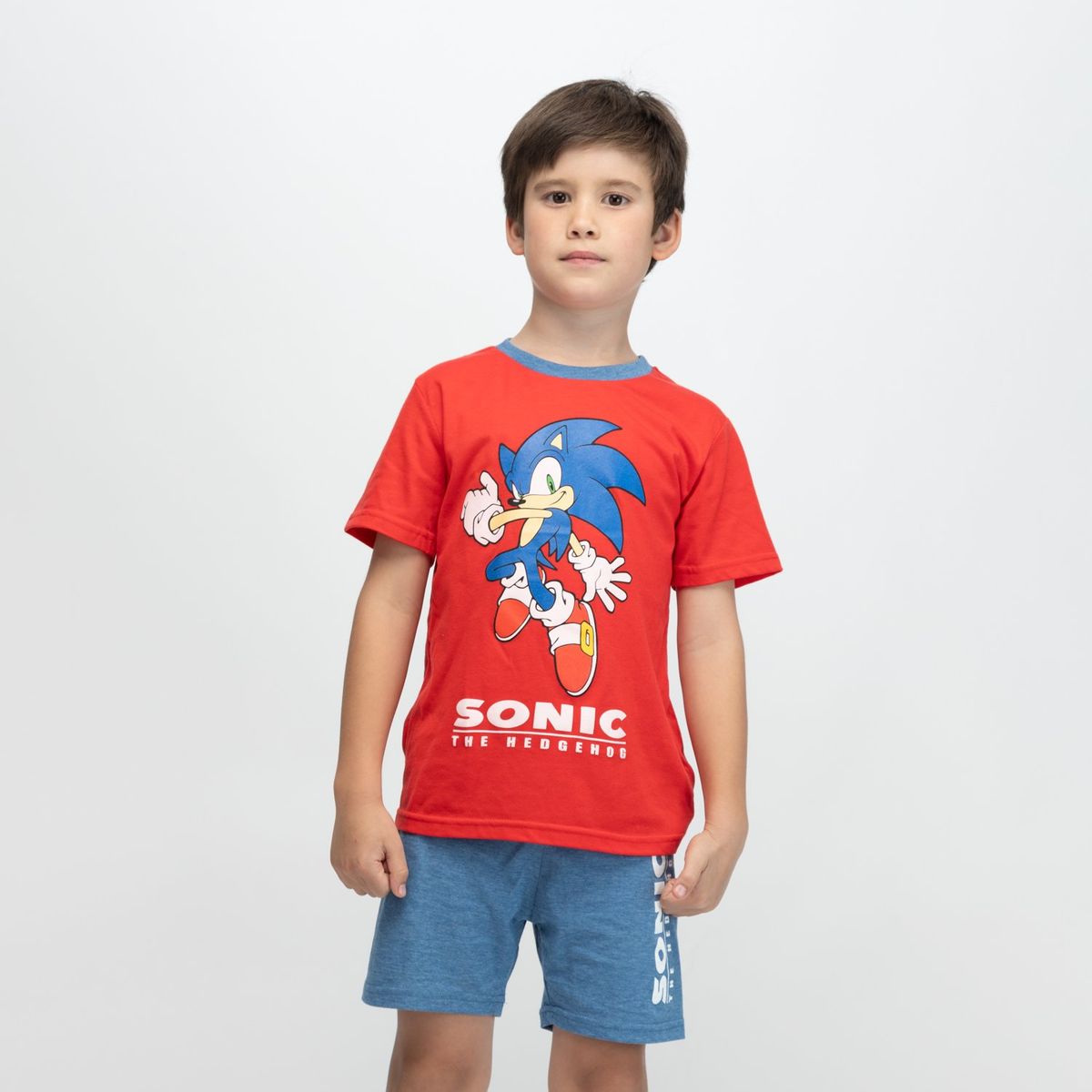 SONIC - Pijama Niño Pose Rojo Sonic