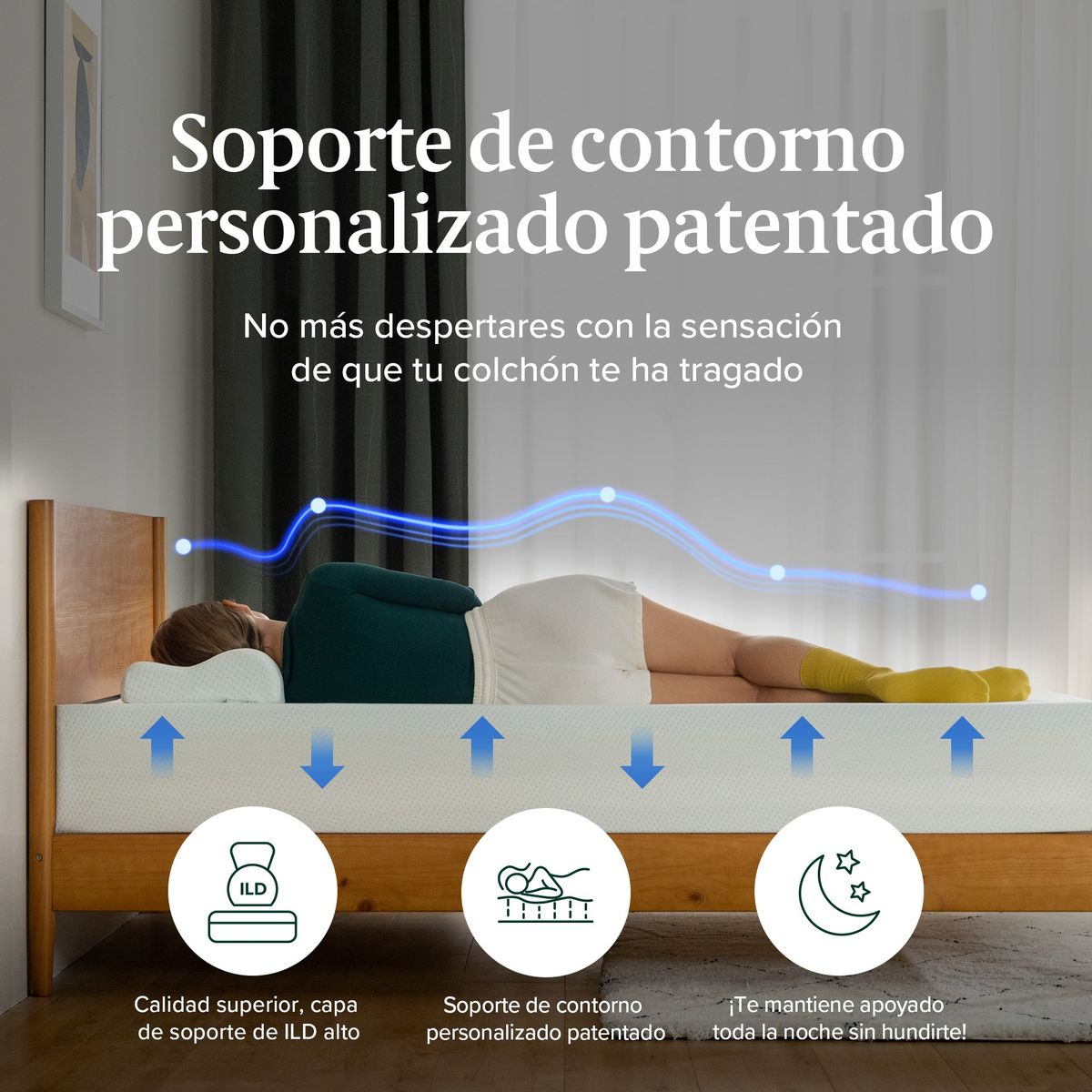 ZINUS - Colchón King espuma Zinus Memory Foam 180x200x30cm