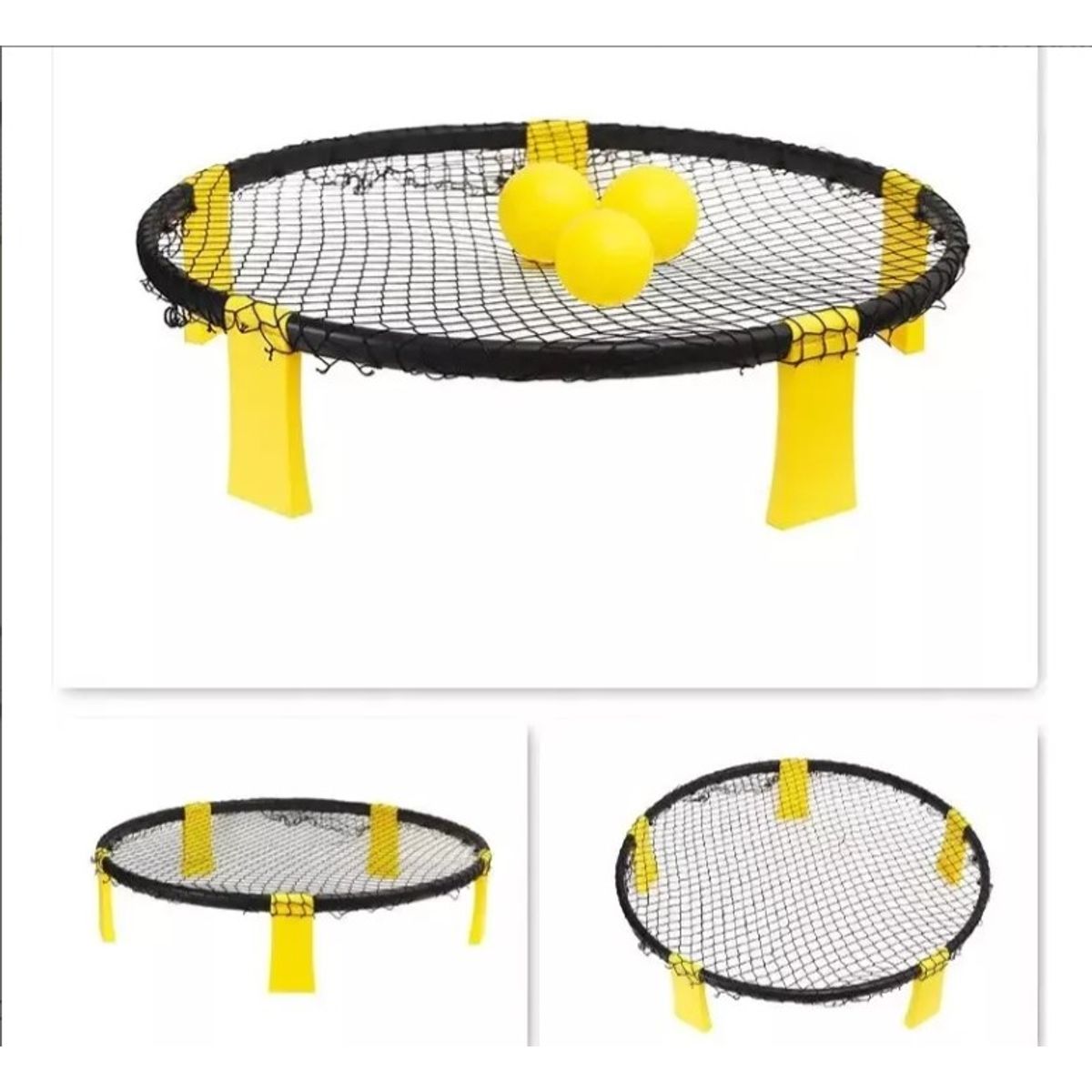 GENERICO - Netball Juego De Malla Con Rebote Spikeball con Pelotas