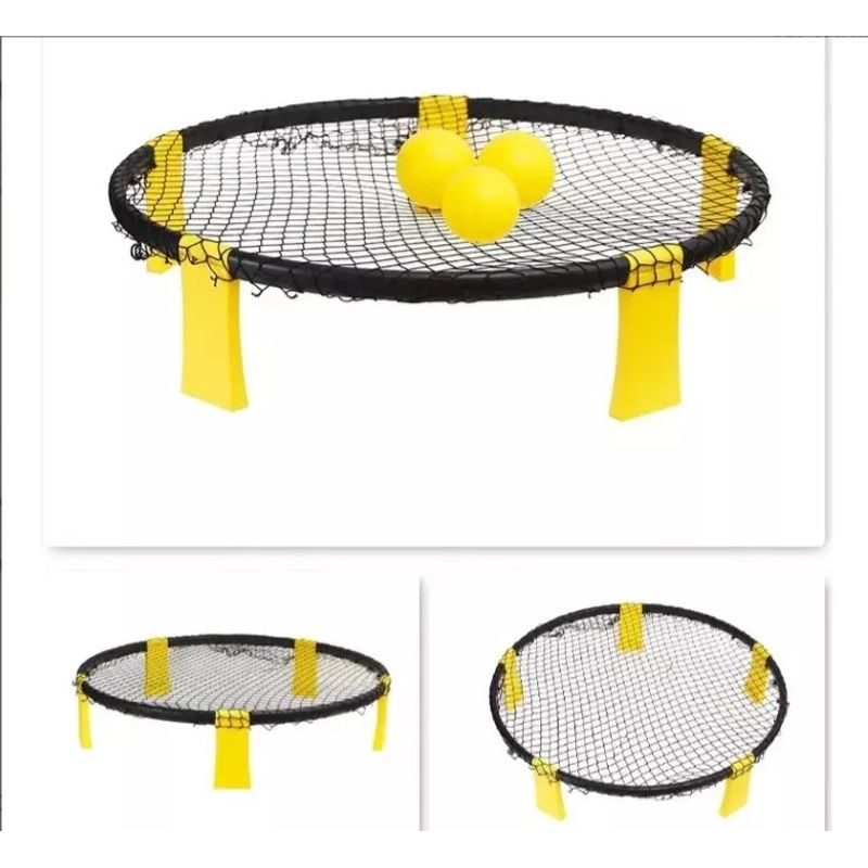 GENERICO - Netball Juego De Malla Con Rebote Spikeball con Pelotas