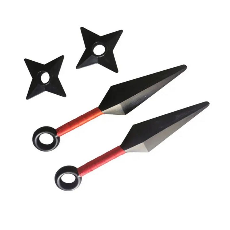 GENERICO - Set Naruto kunai  shuriken Juguete Accesorio Cosplay