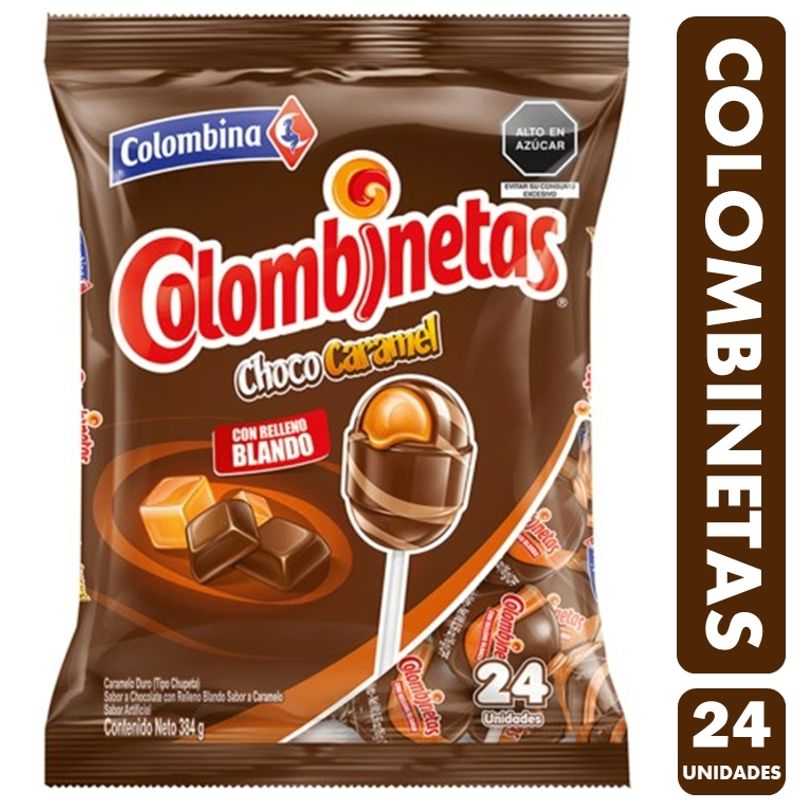 GENERICO - Coyacs Colombinetas, Sabor Choco Caramel - Bolsa Con 24 Uni.