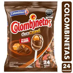 GENERICO - Coyacs Colombinetas, Sabor Choco Caramel - Bolsa Con 24 Uni.