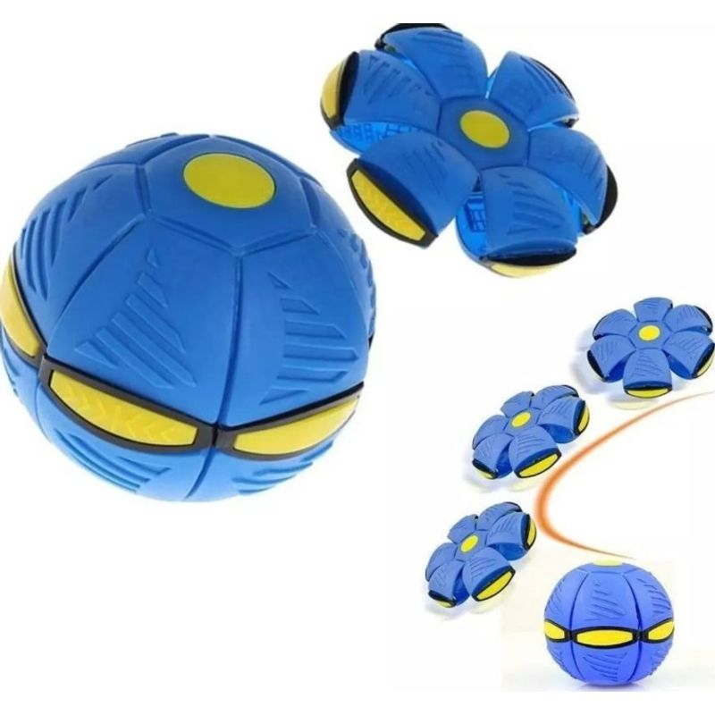 GENERICO - Pelota Plana Flat Ball Disco Plano Con Luz Led