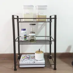 GENERICO - Estante Rack Organizador Para Cocina Baño Hogar 3 Niveles