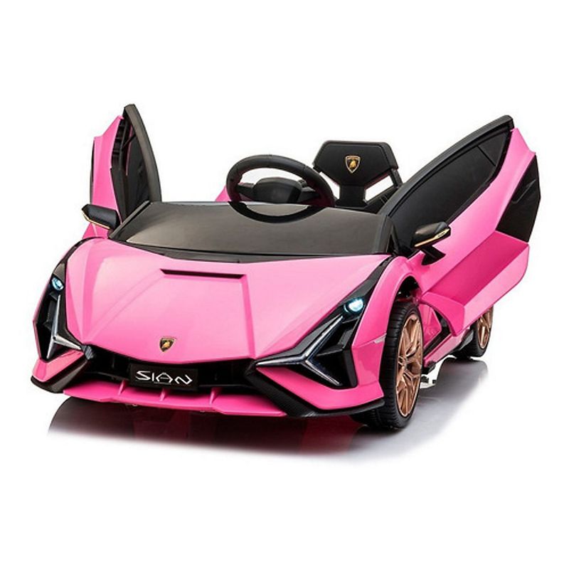 KIDSCOOL - AUTO SIAN LAMBORGHINI BATERIA ROSA - KIDSCOOL - QLS-6388-RS