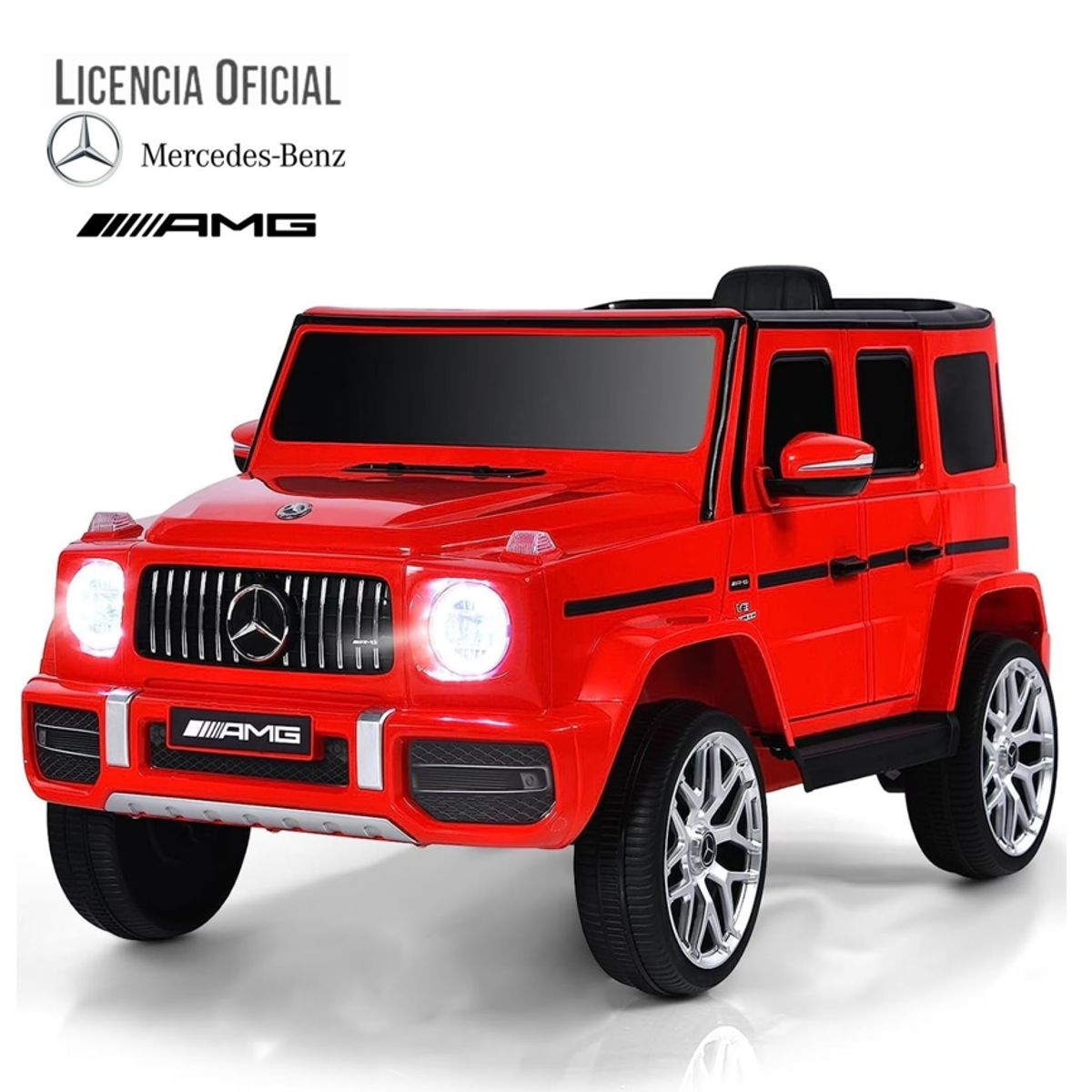 KIDSCOOL - Auto A Bateria Jeep Mercedes Benz G63 Rojo