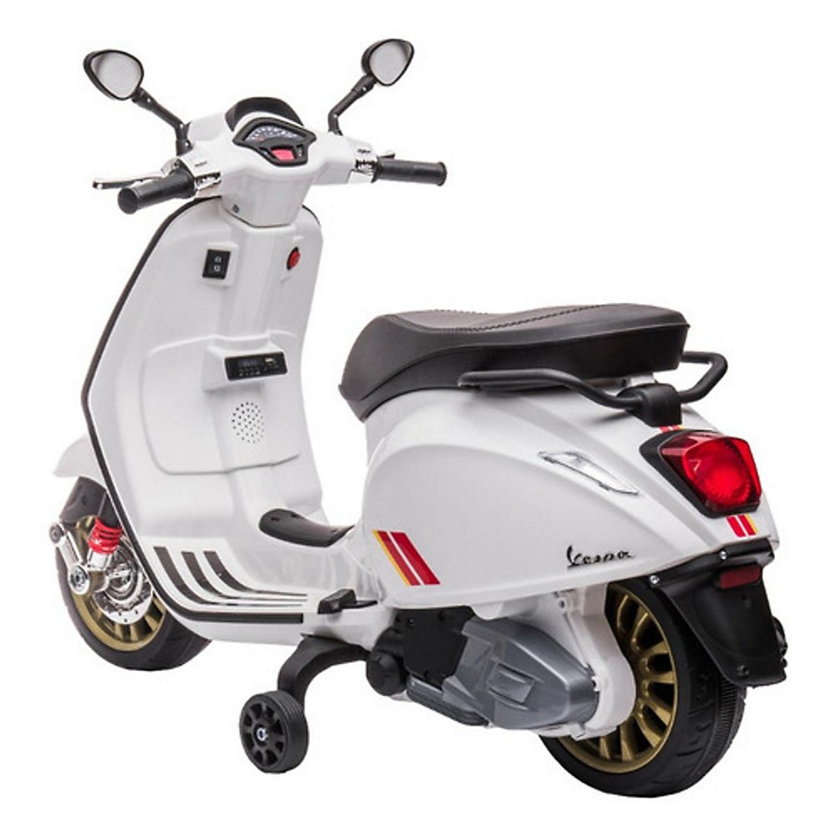 KIDSCOOL - Moto a Bateria Vespa Sprint Racing Blanco