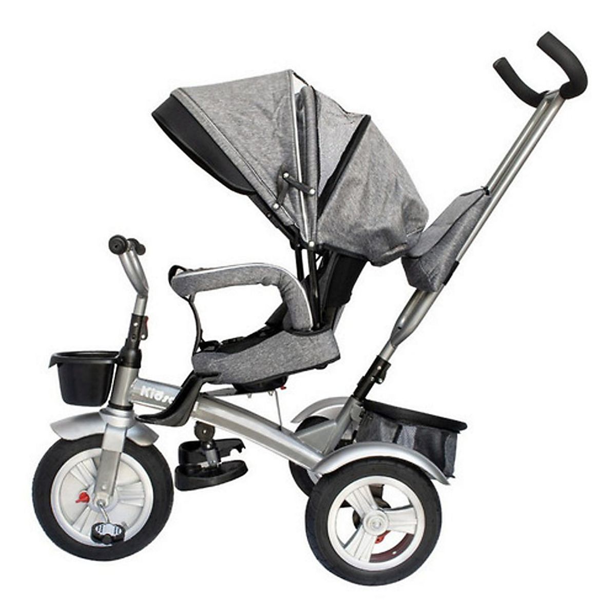 KIDSCOOL - Triciclo Multifuncional City 360° Gris